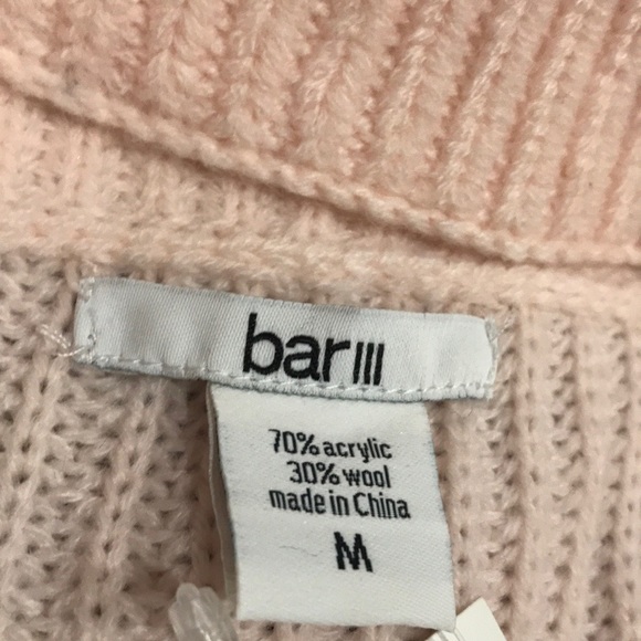 Bar III Wool Blend Ling Sleeve Choker. M - Picture 6 of 6